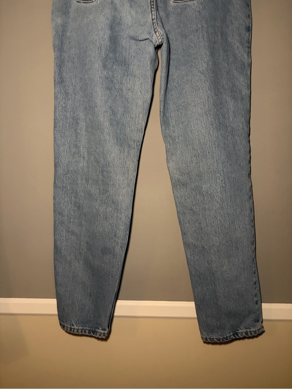 Vintage 1996 Levi’s 521 Tapered Fit Leg Size 18 Long Light Wash Made in USA VTG - Picture 7 of 16